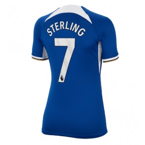Chelsea Raheem Sterling #7 Replika Hjemmebanetrøje Dame 2023-24 Kortærmet